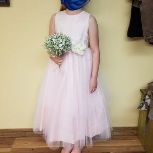 Light pink flower girl dress